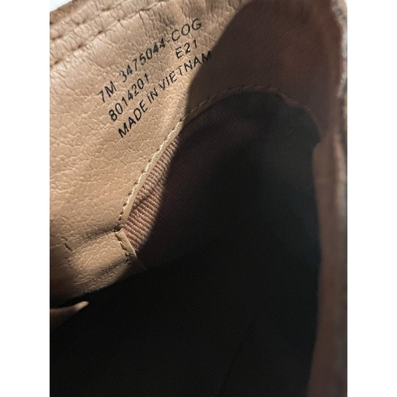 Frye Judith Zip Casual Ankle Booties Womens Size 7 M Cognac Brown Leather - Picture 7 of 7